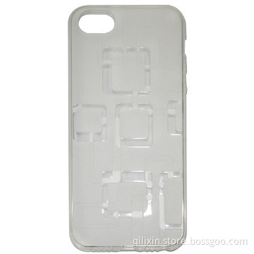 Ultral thin grain soft TPU cover case for iphone5